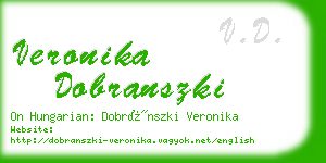 veronika dobranszki business card